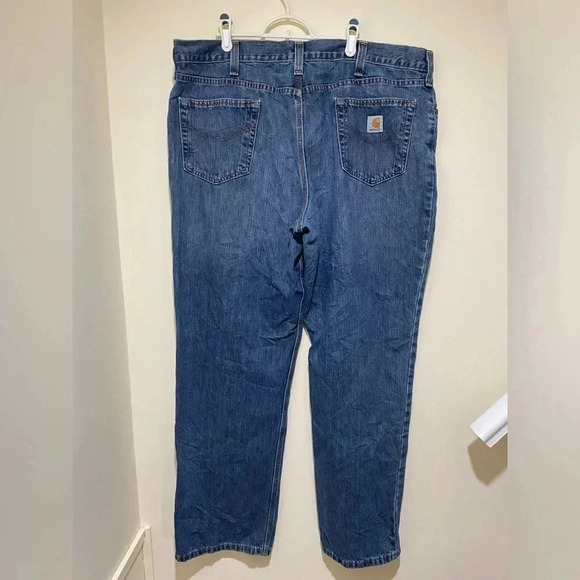 Carhartt Men’s Y2K Casual Denim Blue Jeans Traditional fit Straight Leg size 44W - Picture 13 of 16